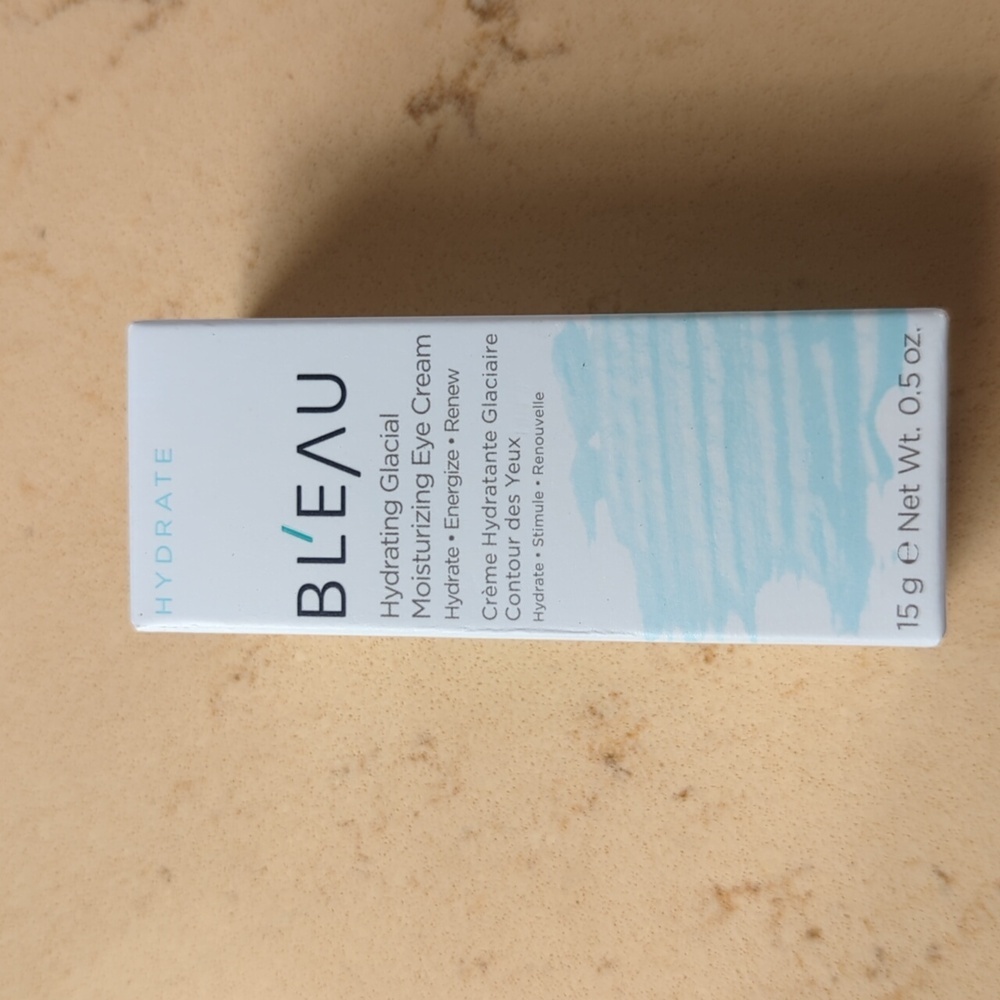 NIB BLEAU Hydrating Glacial Moisturizing Eye Cream Hydrate Energize Renew - Picture 2 of 5